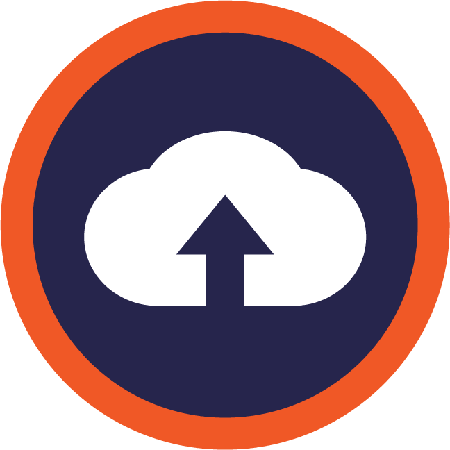 Upload or download icon